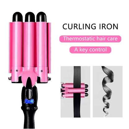 the esia 3 barrels curler
