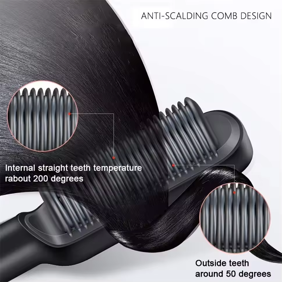 Portable Hair Straightener Brush