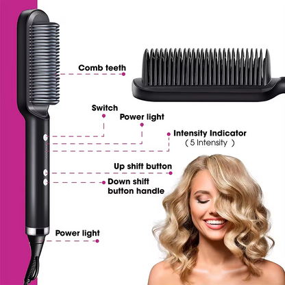 Portable Hair Straightener Brush